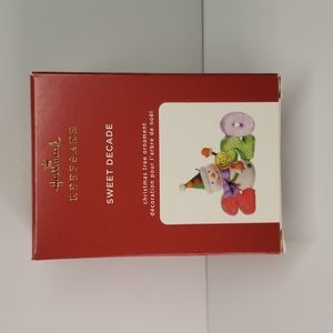 Hallmark Keepsake 2020 Sweet Decade Candy Snowman Christmas Ornament